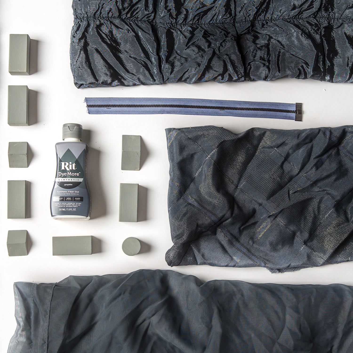 Rit DyeMore Synthetic Fiber Dye 7 oz - Graphite