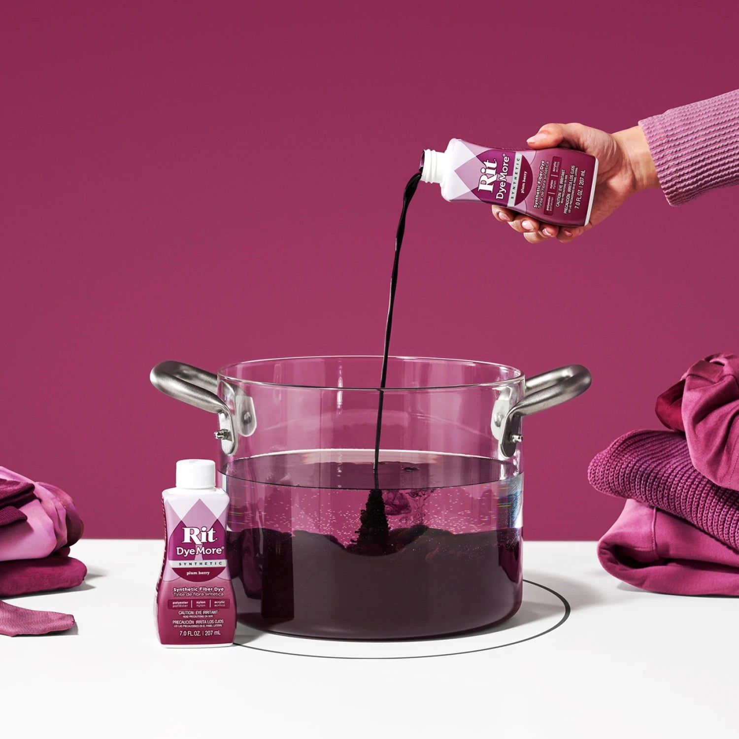 Rit DyeMore Synthetic Fiber Dye 7 oz - Plum Berry