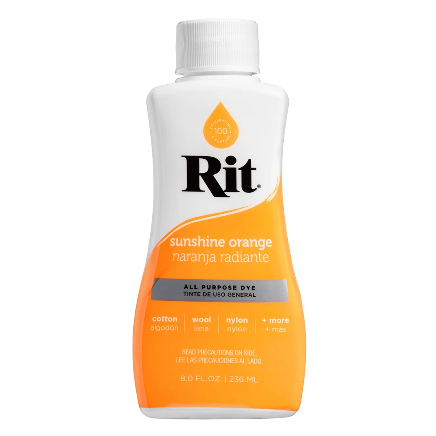 Rit All Purpose Liquid Dye 8oz Sunshine Orange