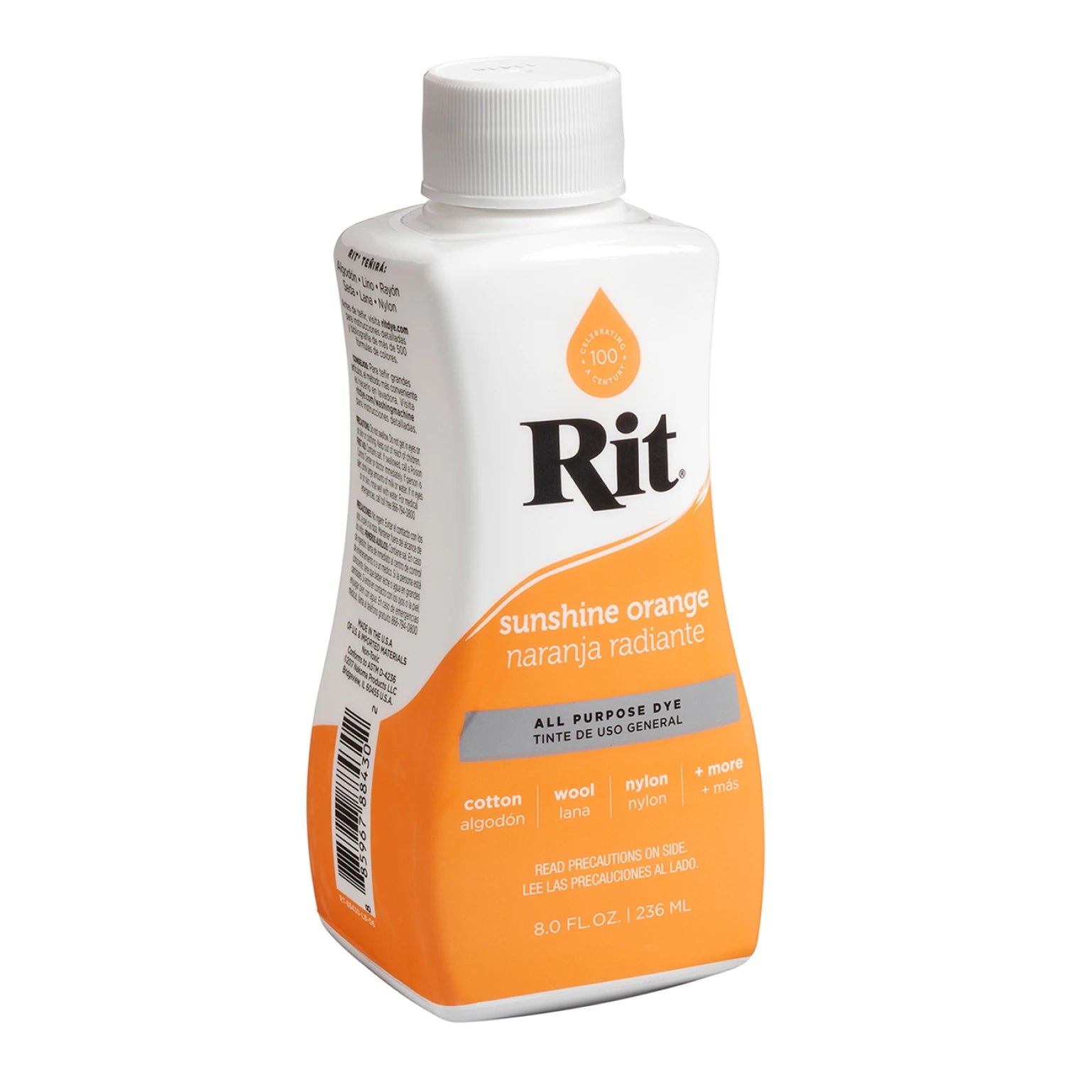 Rit All Purpose Liquid Dye 8oz Sunshine Orange